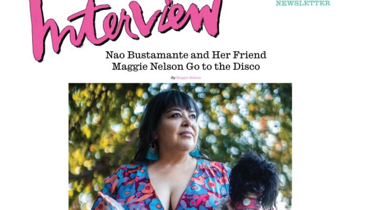 Nao Bustamante Featured in Interview magazine