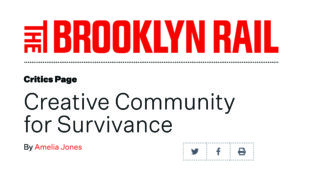 Amelia Jones Article in The Brooklyn Rail